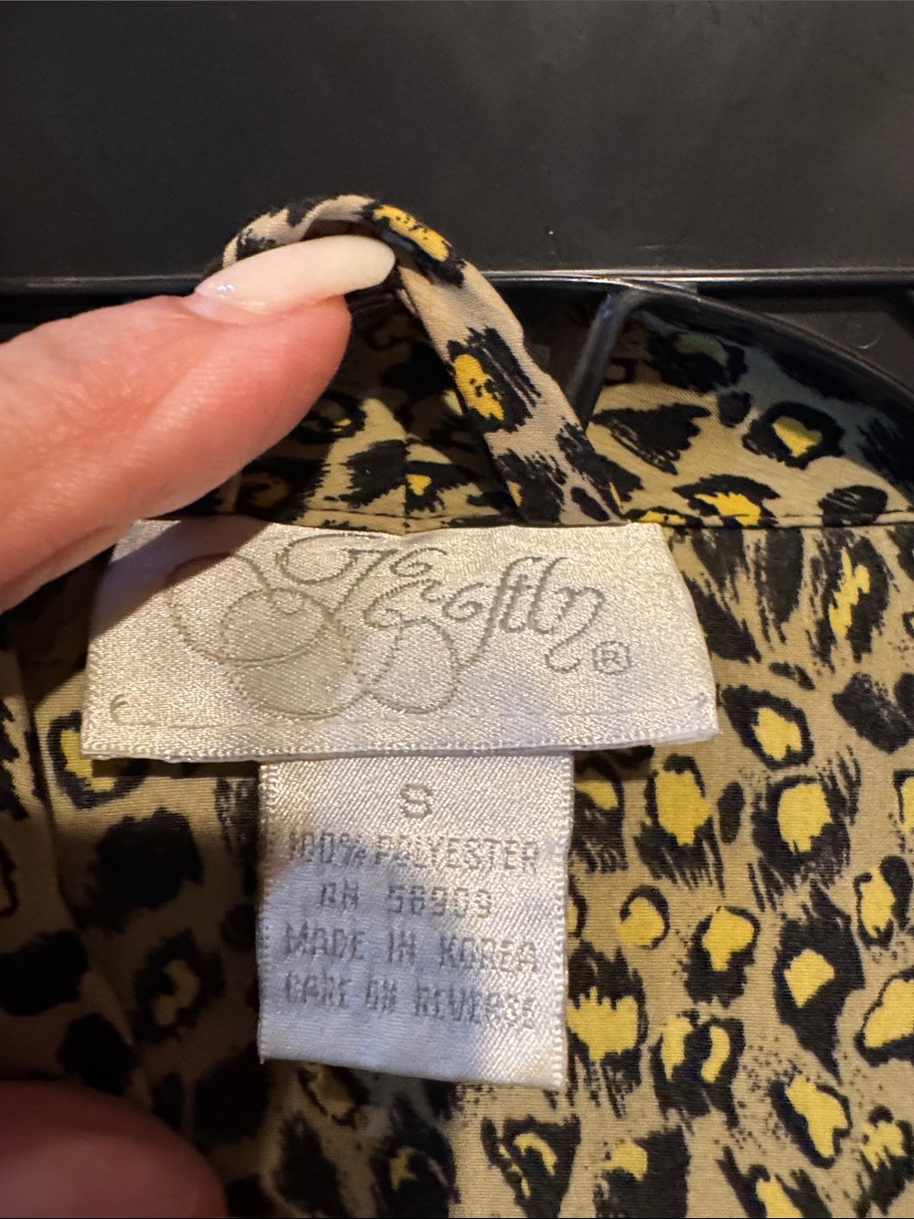 Leopard Print Wrap Robe - Picture 3 of 3